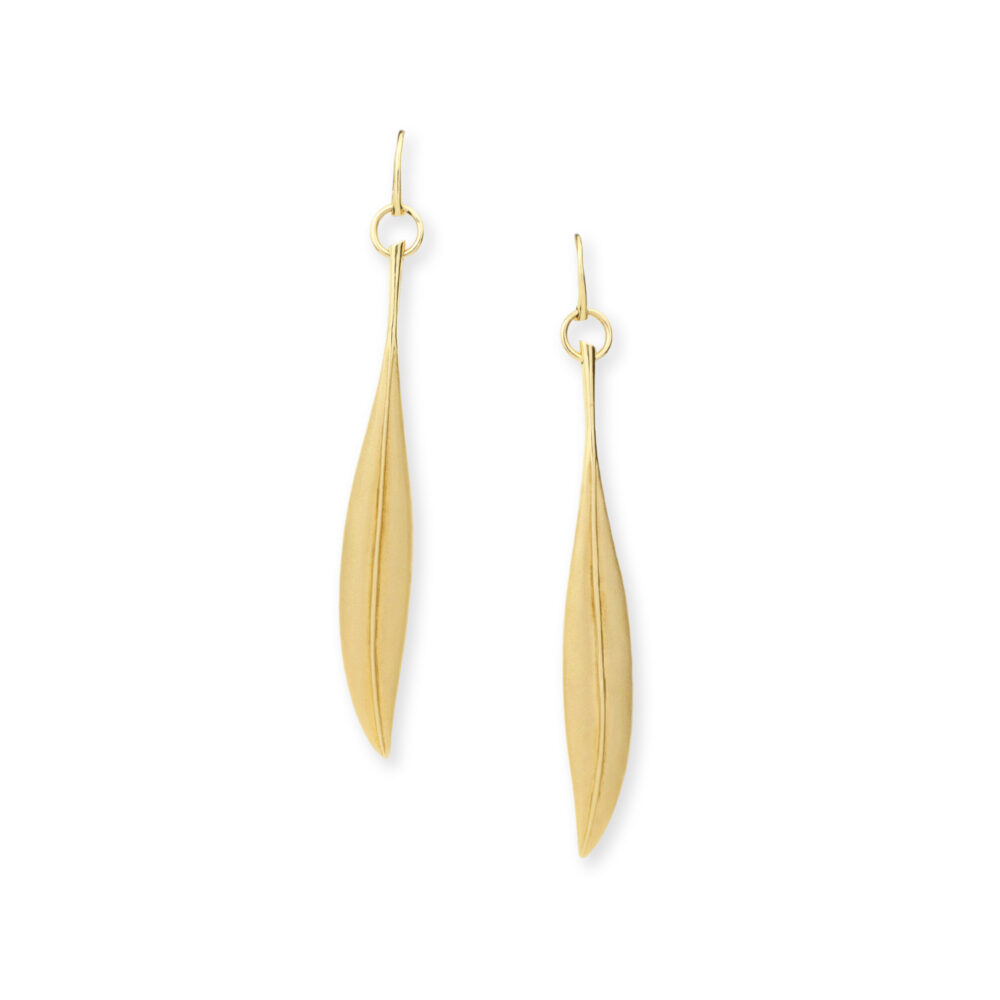 Hermès Sculpted Gold Ear Pendants