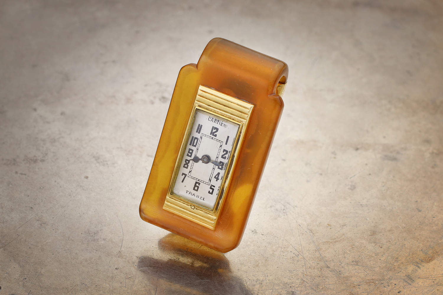 Cartier Art Deco Gold and Bakelite Clip Watch - FD Gallery