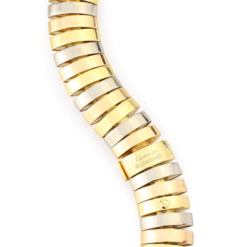 Cartier Tri-Color Gold Necklace and Bracelet Set
