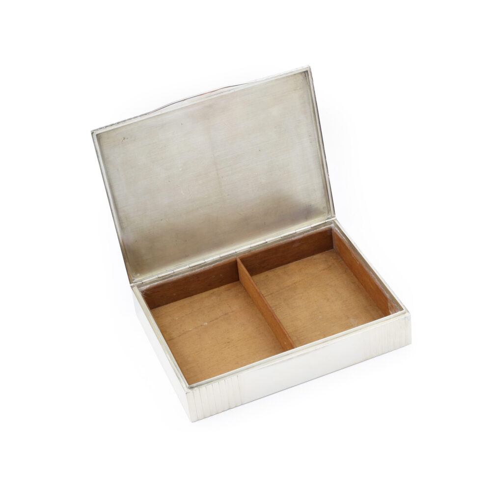 Cartier Silver Rectangular Shape Slim Box