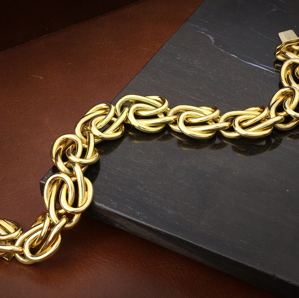 Bulgari Fancy Gold Link Bracelet