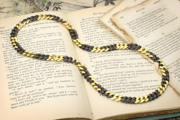 Bulgari Gold And Steel Chain Necklace