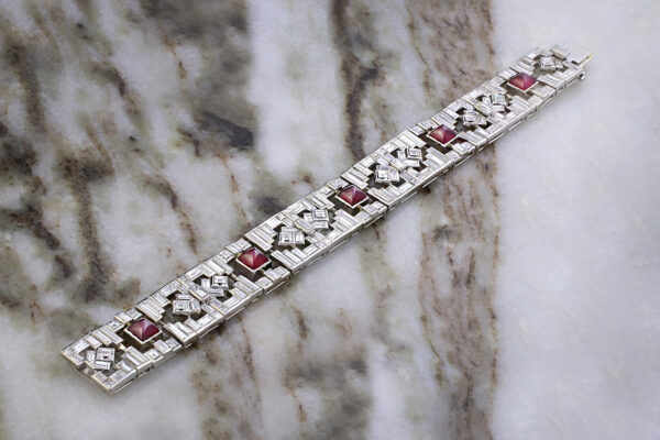 Cartier Art Deco Ruby and Diamond Bracelet» Price on Request «