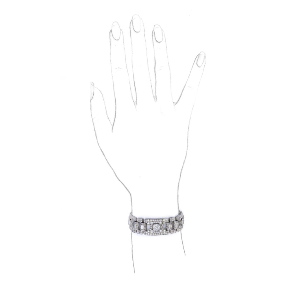 Cartier Art Deco Diamond Bracelet