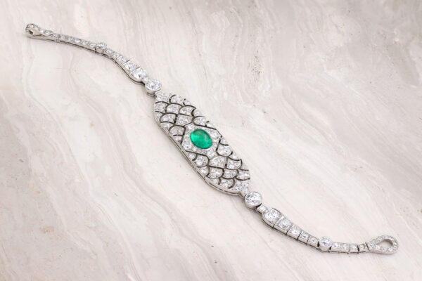 Cartier Colombian Emerald and Diamond Bracelet» Price on Request «