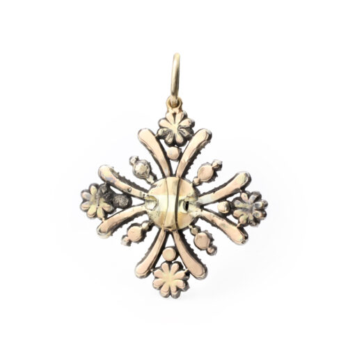 Antique Diamond Set Maltese Cross Pendant