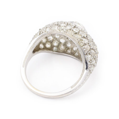 Antique Diamond Set Platinum Ring