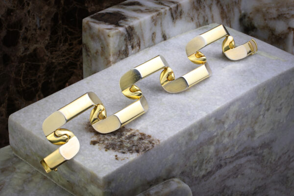 Bulgari Sculptural Bi-Colored Gold Bracelet