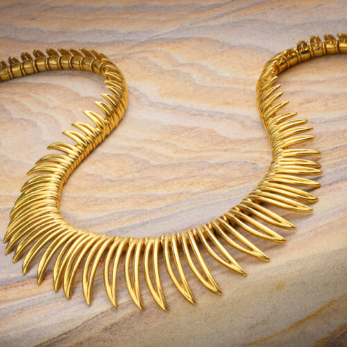 Gold Fringe Necklace