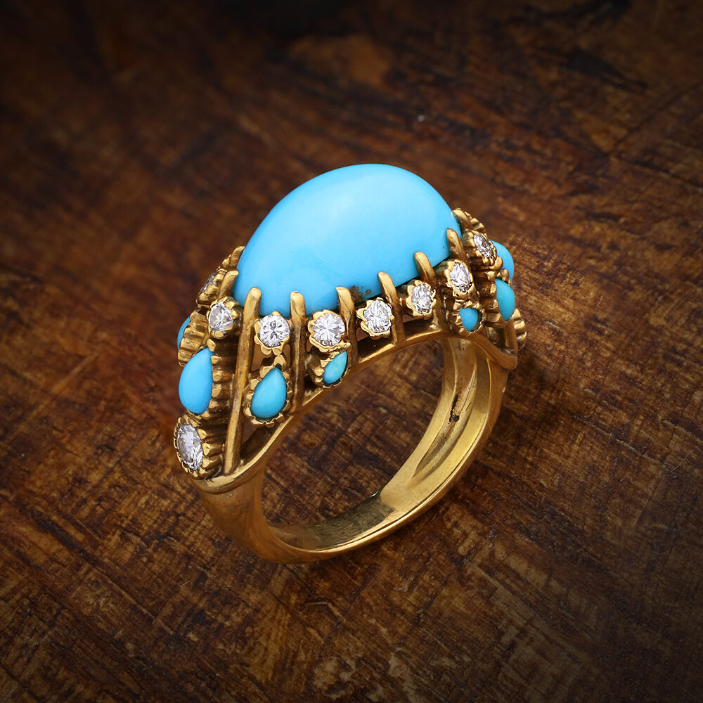 Cartier turquoise ring new arrivals