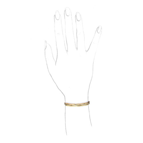 Bulgari Tri-Colored Gold Link Bracelet