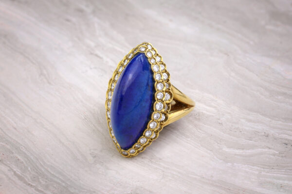 Cartier Lapis Lazuli And Diamond Ring