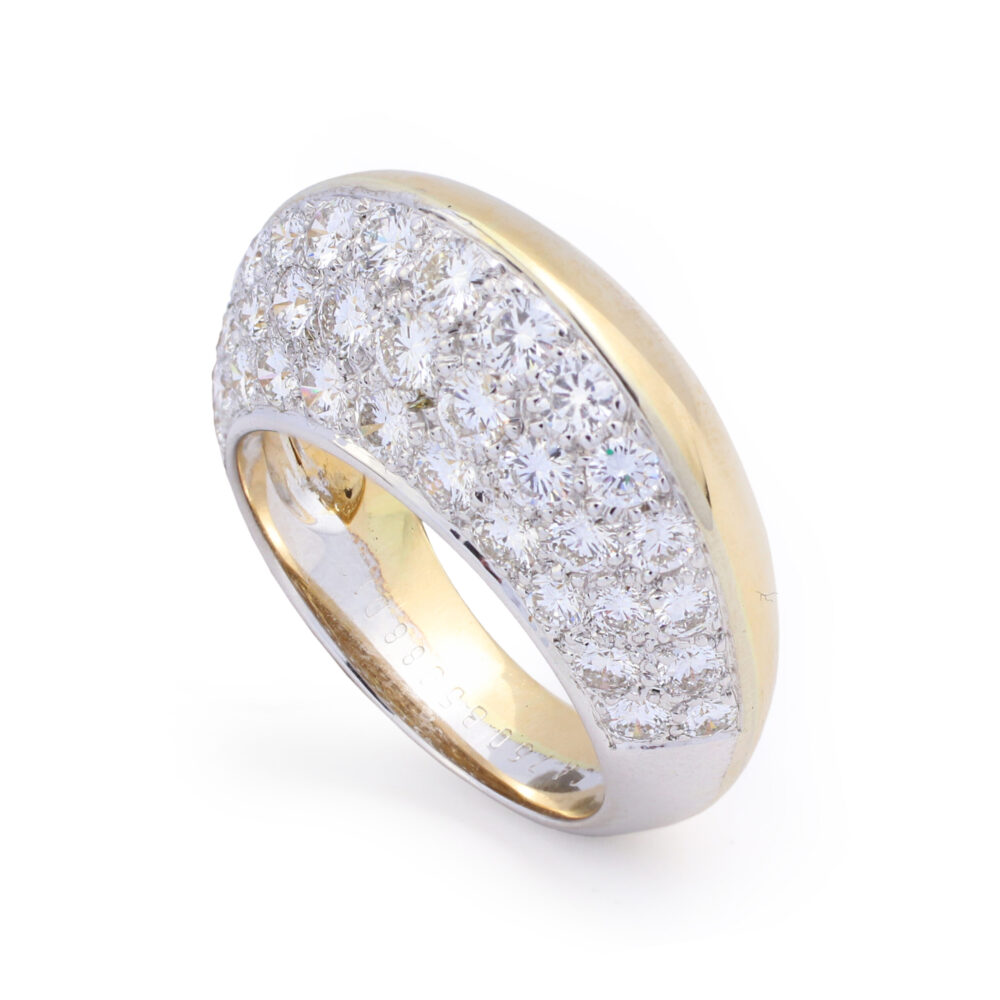 Van Cleef & Arpels Diamond and Bi-Colored Gold Ring