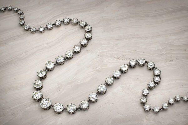 Diamond And Platinum Riviere Necklace» Price On Request «