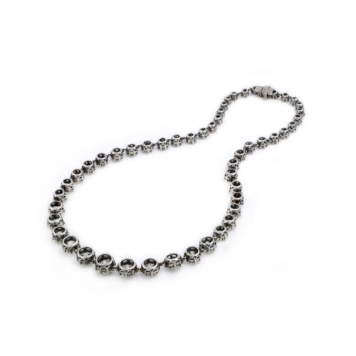 Diamond and Platinum Riviere Necklace