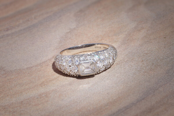 Tiffany & Co. Diamond Set Platinum Ring