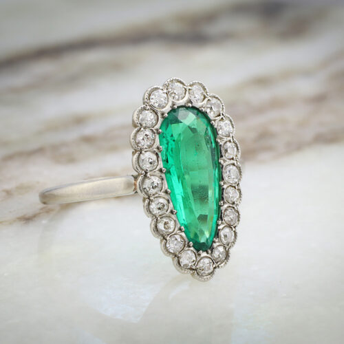 Emerald and Diamond Ring
