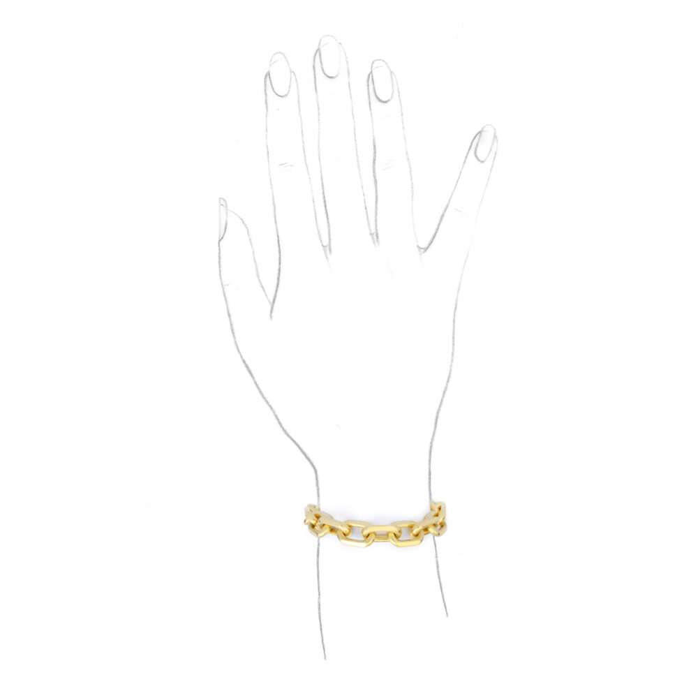 Cartier Santos Dumont Gold Link Bracelet