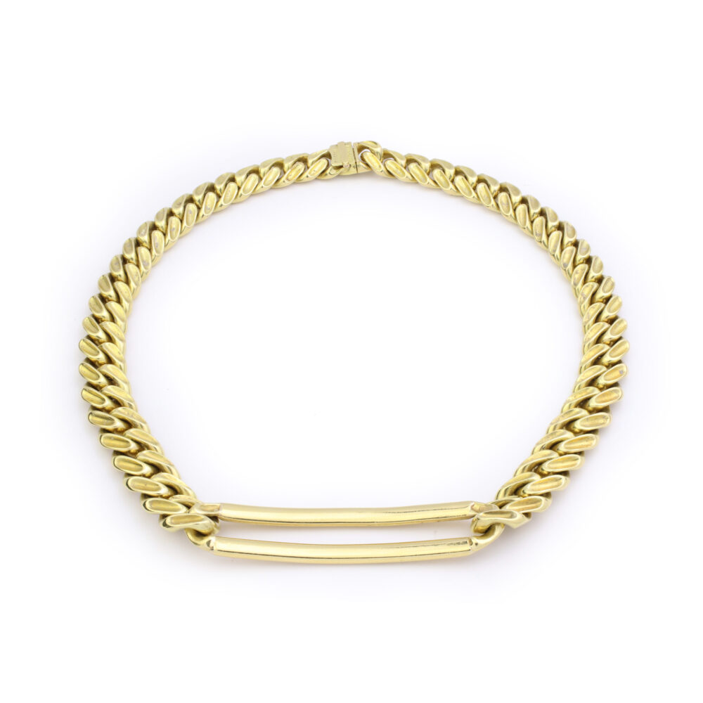 Bulgari Gold Curb Link Necklace