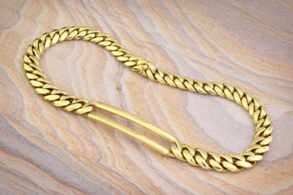 Bulgari Gold Curb Link Necklace