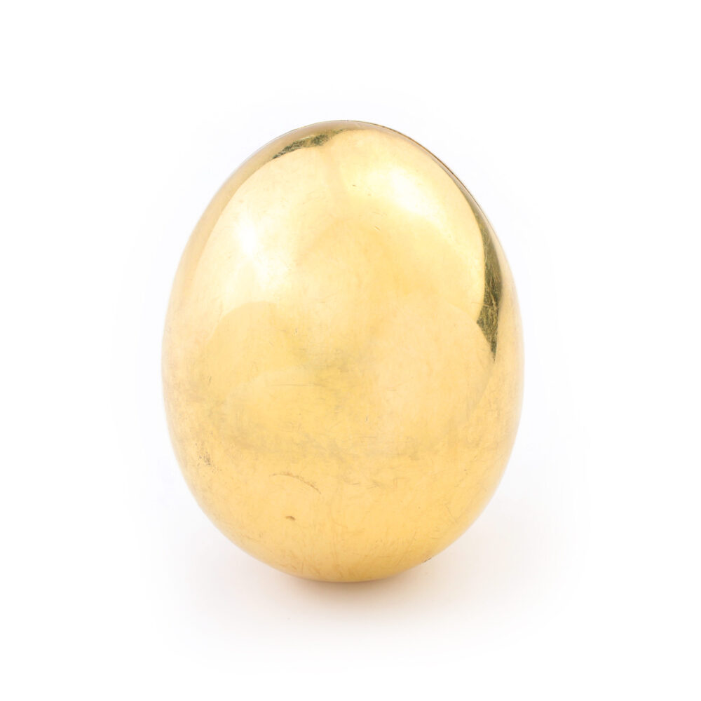 Cartier Mid Century Egg Shaped Gold Box