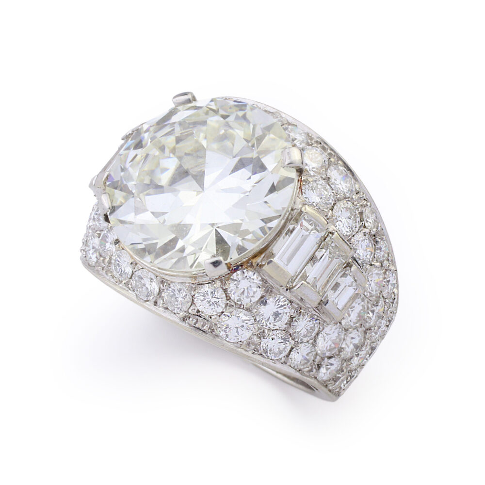 Important Bulgari 'Trombino' Round Diamond Ring