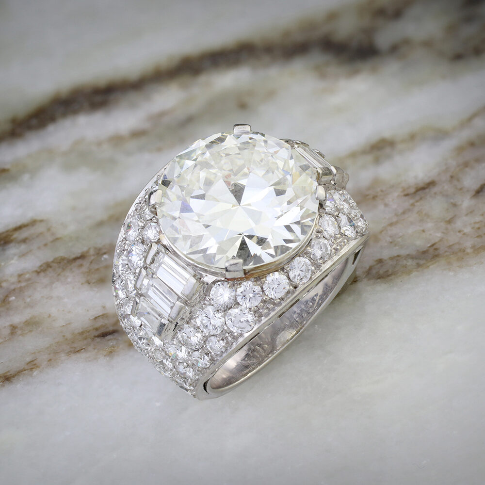 Important Bulgari 'Trombino' Round Diamond Ring