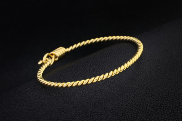 Cartier Roped Gold Bangle Bracelet