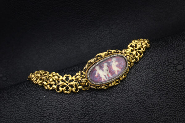 Boucheron, Fernand Paillet Miniature And Gold Bracelet