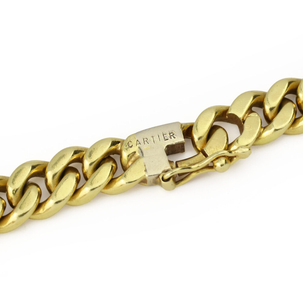 Cartier Bi-Color Gold Curb Link Chain Long Necklace