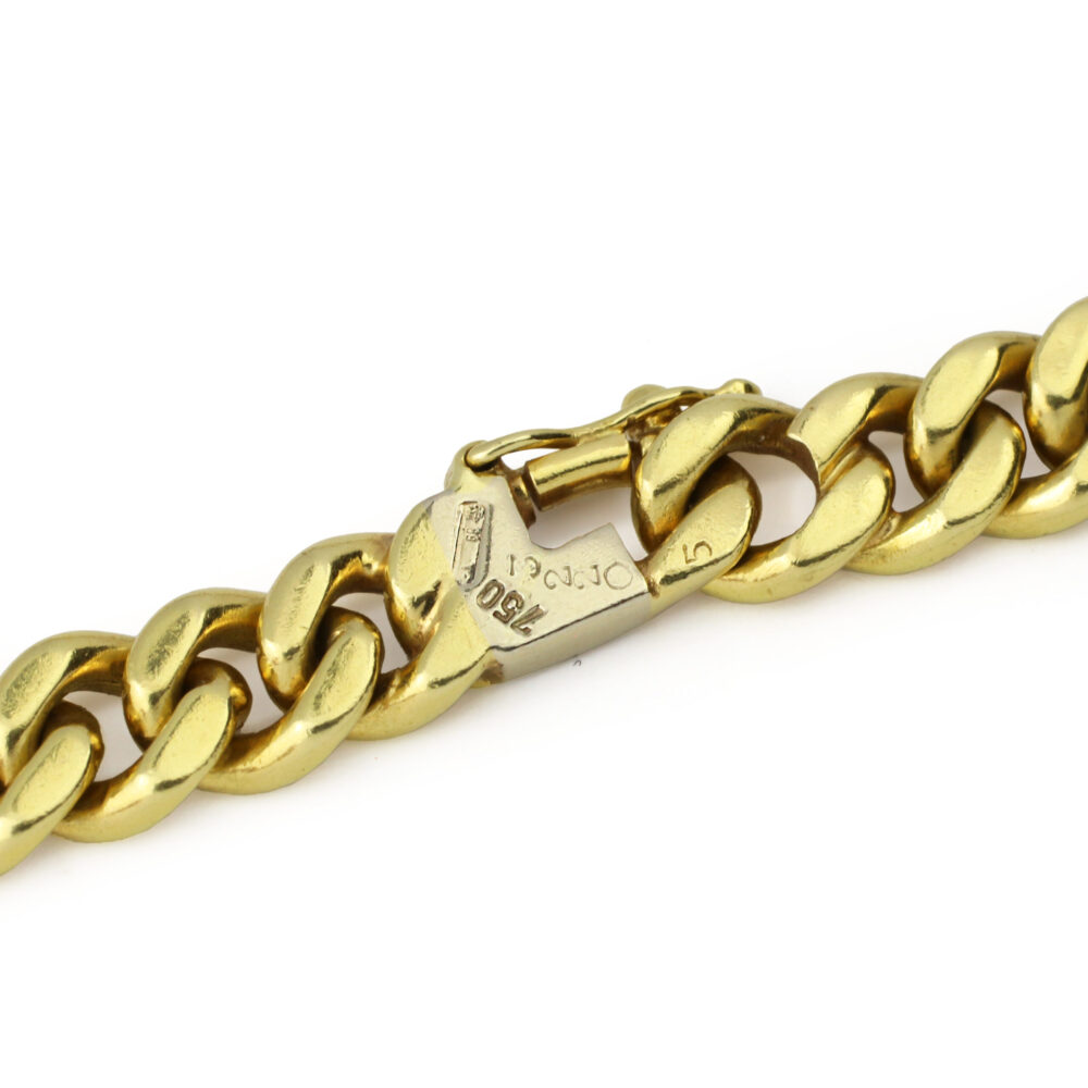 Cartier Bi-Color Gold Curb Link Chain Long Necklace