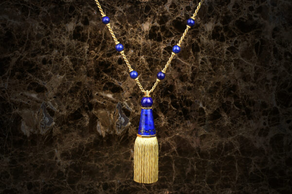 Van Cleef & Arpels  Lapis Lazuli And Gold Sautoir Necklace