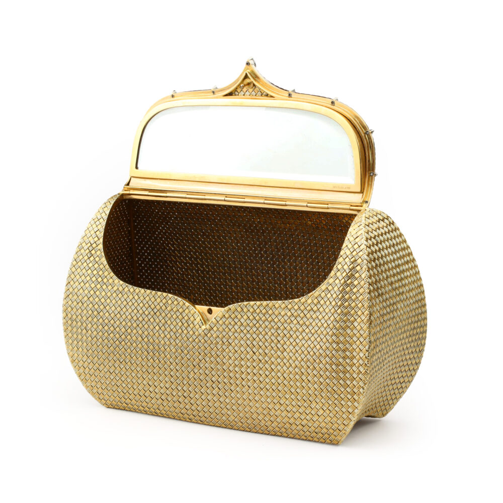 ulgari Bicolored Gold, Platinum and Diamond Clutch