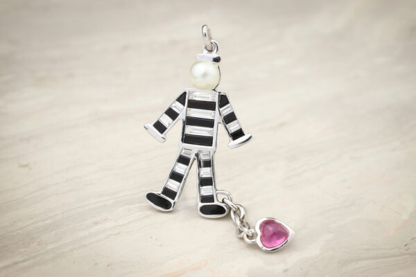 Raymond Yard ‘Prisoner of Love’ Ruby and Diamond Pendant Charm