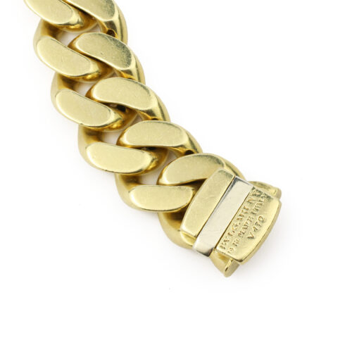 Bulgari Diamond and Gold Curb Link Bracelet