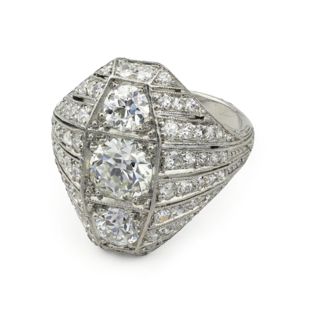 Art Deco Diamond And Platinum Ring