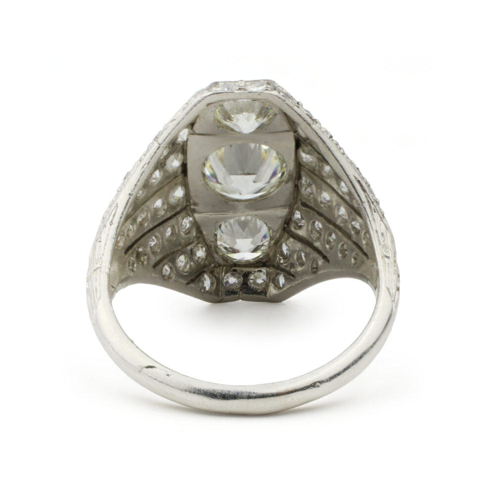 Art Deco Diamond And Platinum Ring