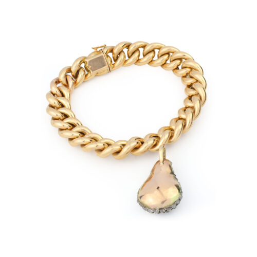 Antique Diamond Set Drop Pendant Bracelet