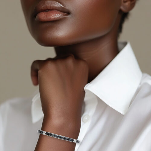 Tiffany & Co. Art Deco Onyx and Diamond Bracelet