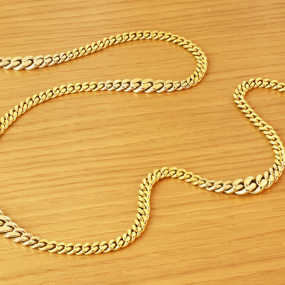 Cartier Bi-Color Gold Curb Link Chain Long Necklace