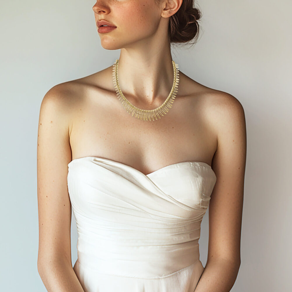 Gold Fringe Necklace