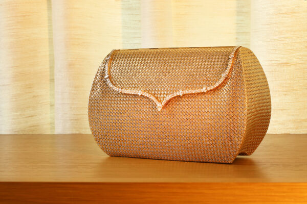 Bulgari Bicolored Gold, Platinum and Diamond Clutch