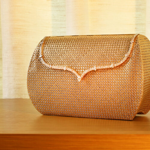 Bulgari Bicolored Gold, Platinum and Diamond Clutch