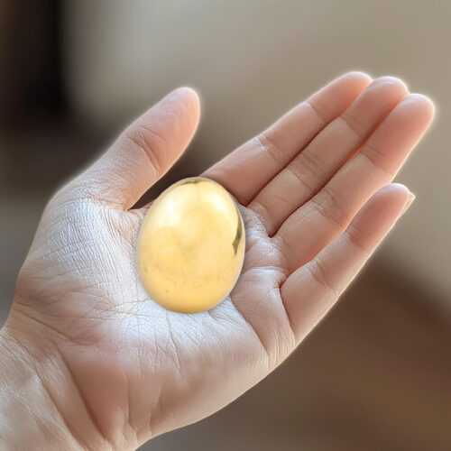 Cartier Mid Century Egg Shaped Gold Box