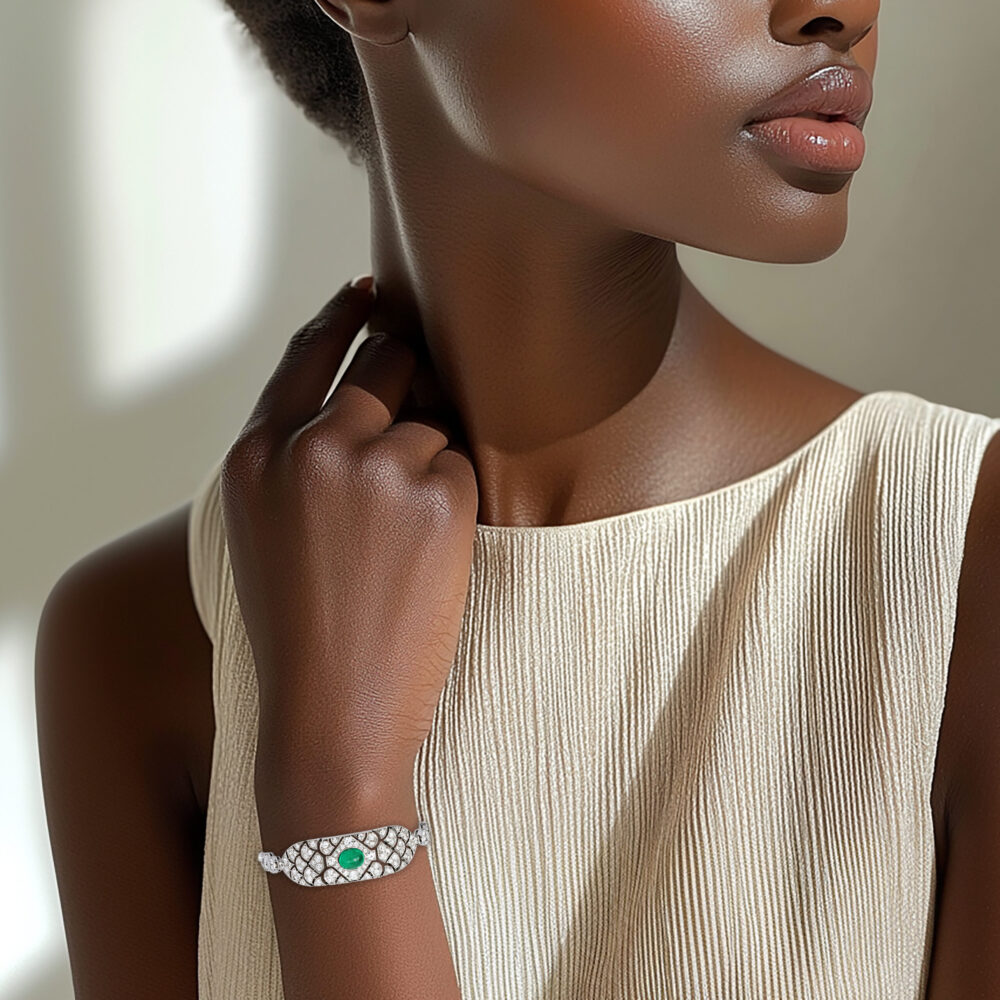 Cartier Colombian Emerald and Diamond Bracelet