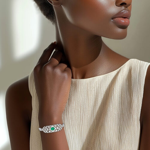 Cartier Colombian Emerald and Diamond Bracelet