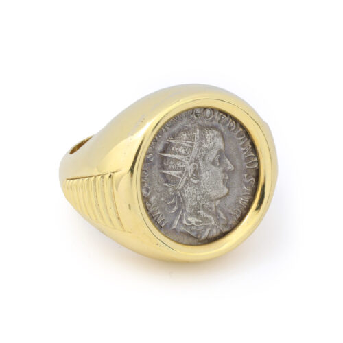 Bulgari ‘Monete’ Ancient Coin and Sculpted Gold Ring