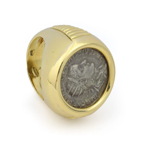 Bulgari ‘Monete’ Ancient Coin and Sculpted Gold Ring