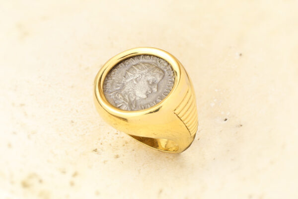 Bulgari ‘Monete’ Ancient Coin and Sculpted Gold Ring