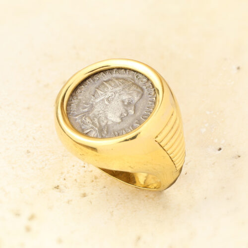 Bulgari ‘Monete’ Ancient Coin and Sculpted Gold Ring